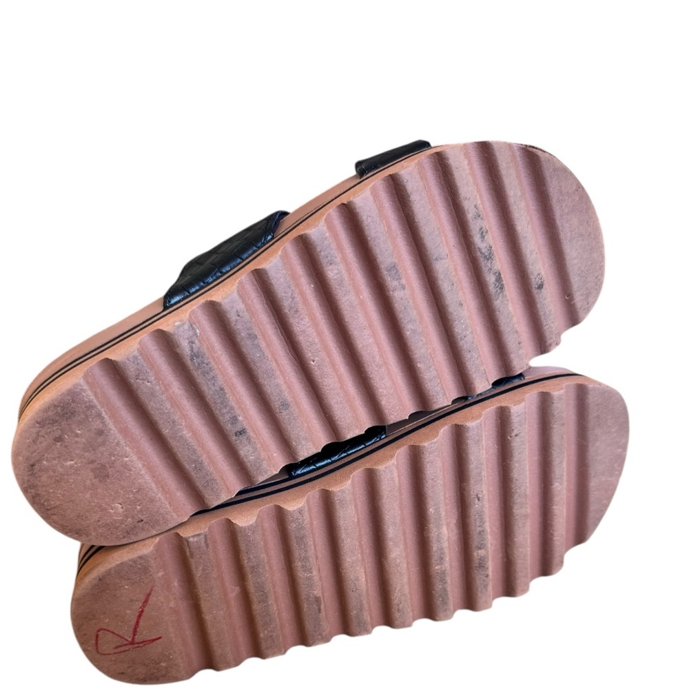 Reef Vista Cushion Hi Platform Black Slide Sandals size 8 beach vaca - Picture 5 of 5
